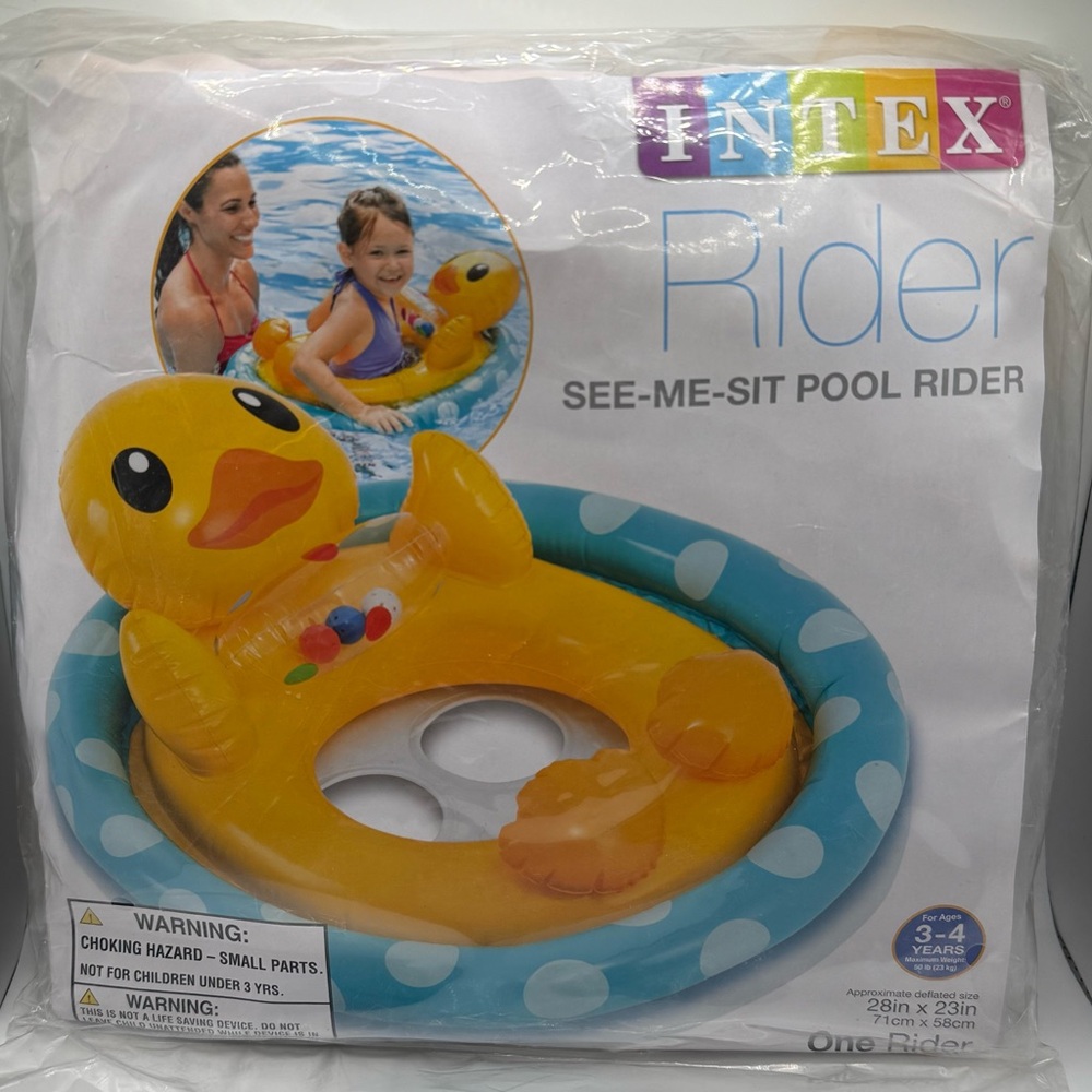 INTEX See Me Sit Pool Rider Inflatable Pool Float